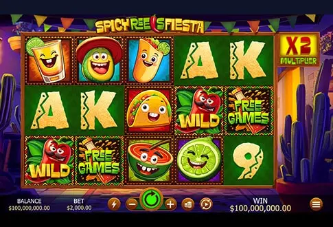 Spicy Reels Fiesta game board