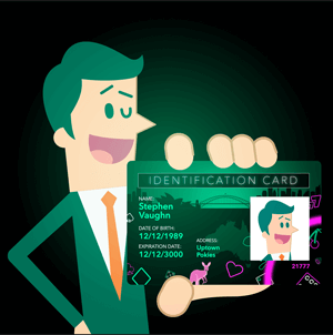 Photo holding ID